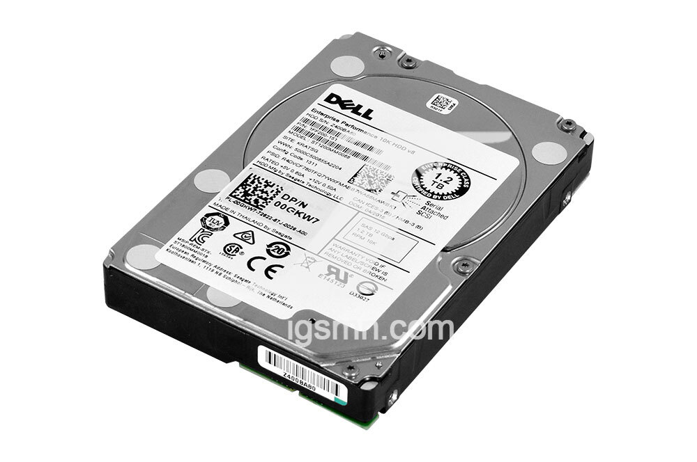 Dell 0GKW7 1.2TB SAS 12G 2.5" SFF 10K HDD Internal Hard Drive