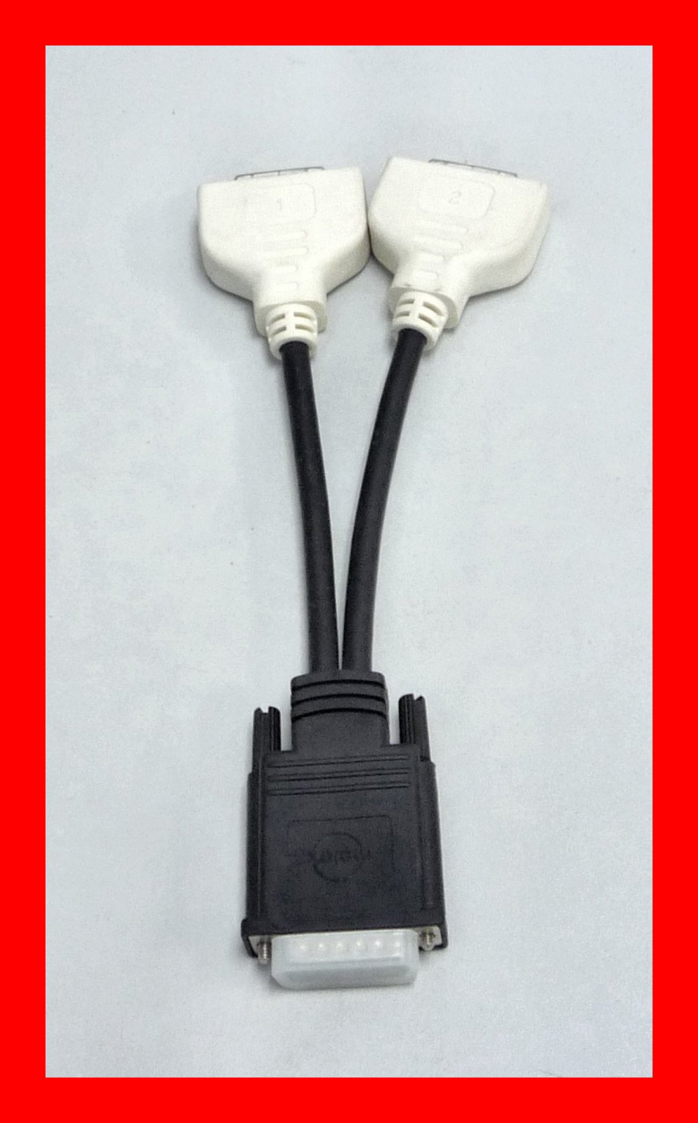 New Sealed In Plastic DMS-59 to dual DVI adapter cable video Y splitter H9361