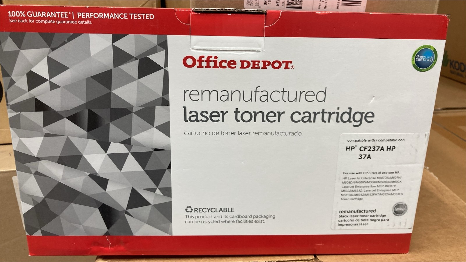 Office Depot Brand Black Toner Cartridge compatible with HP 37A