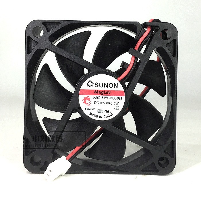 1PC 0.6W magnetic suspension ultra-quiet fan 6CM 12V HA60151V4-000C-999