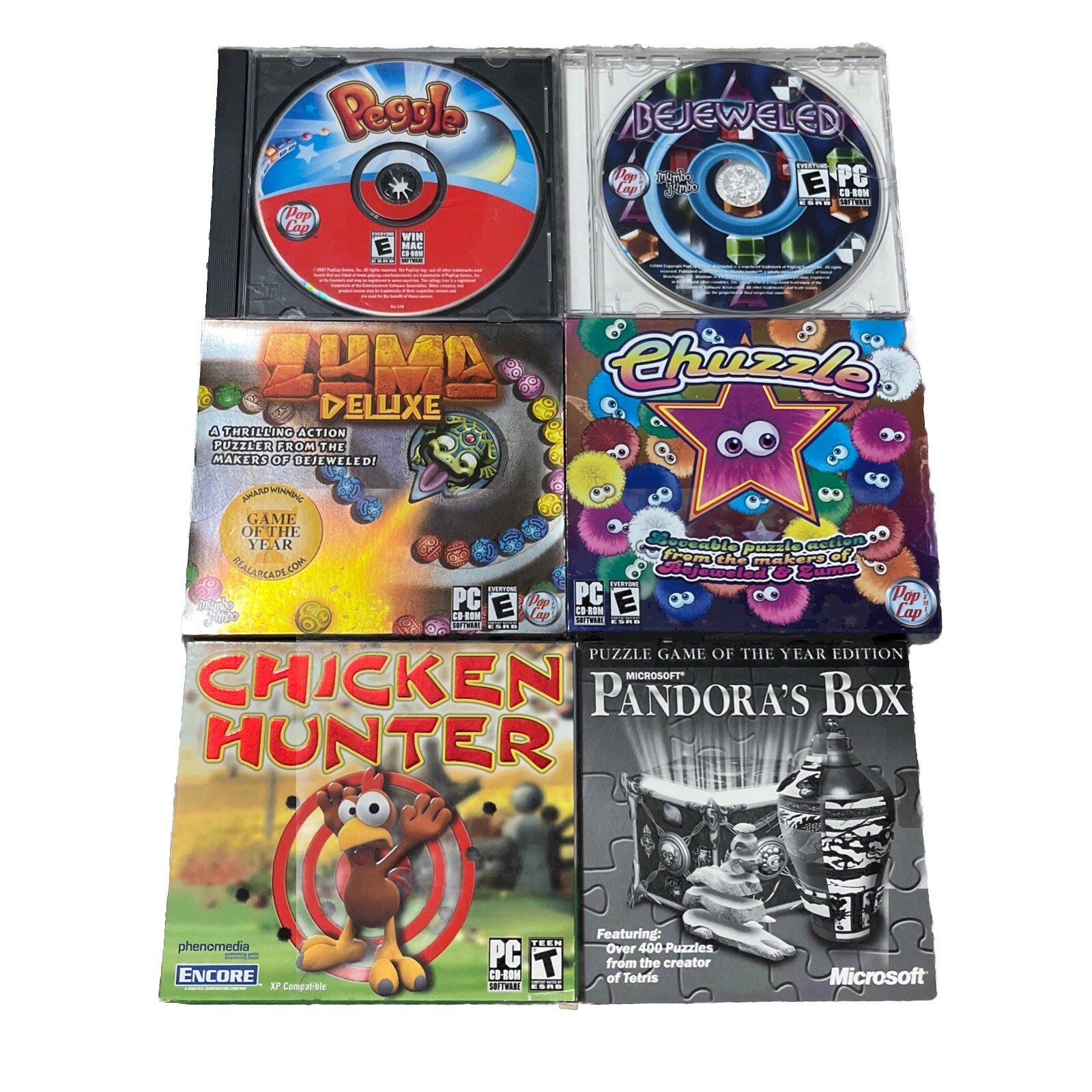 Lot of 6 PC CD-ROM Vintage Computer Games - Tested & in EUC