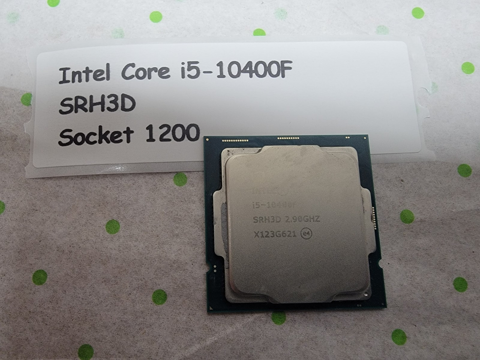 Intel Core i5-10400F 6 cores CPU 2.9GHz up to 4.3GHz LGA 1200 SRH3D Processor