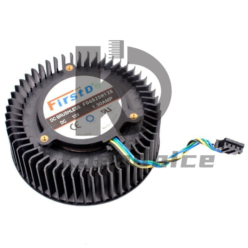 New 1PC For FD6525H12S 12V 1.3A 4PIN R9 270/270X 470 480 Graphics Card / CPU Fan