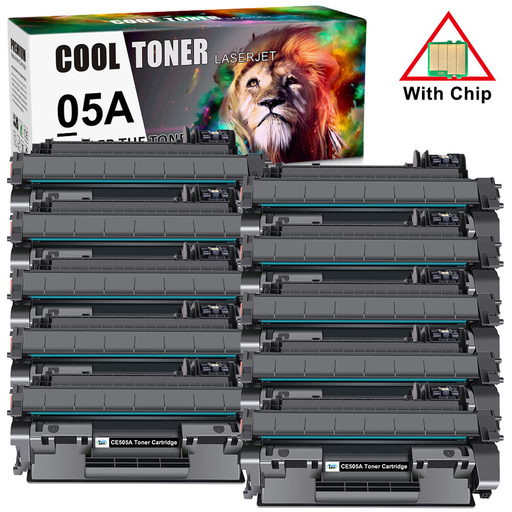 10PK CE505A Toner Cartridge for HP 05A Toner LaserJet P2035 P2035n P2055dn P2030