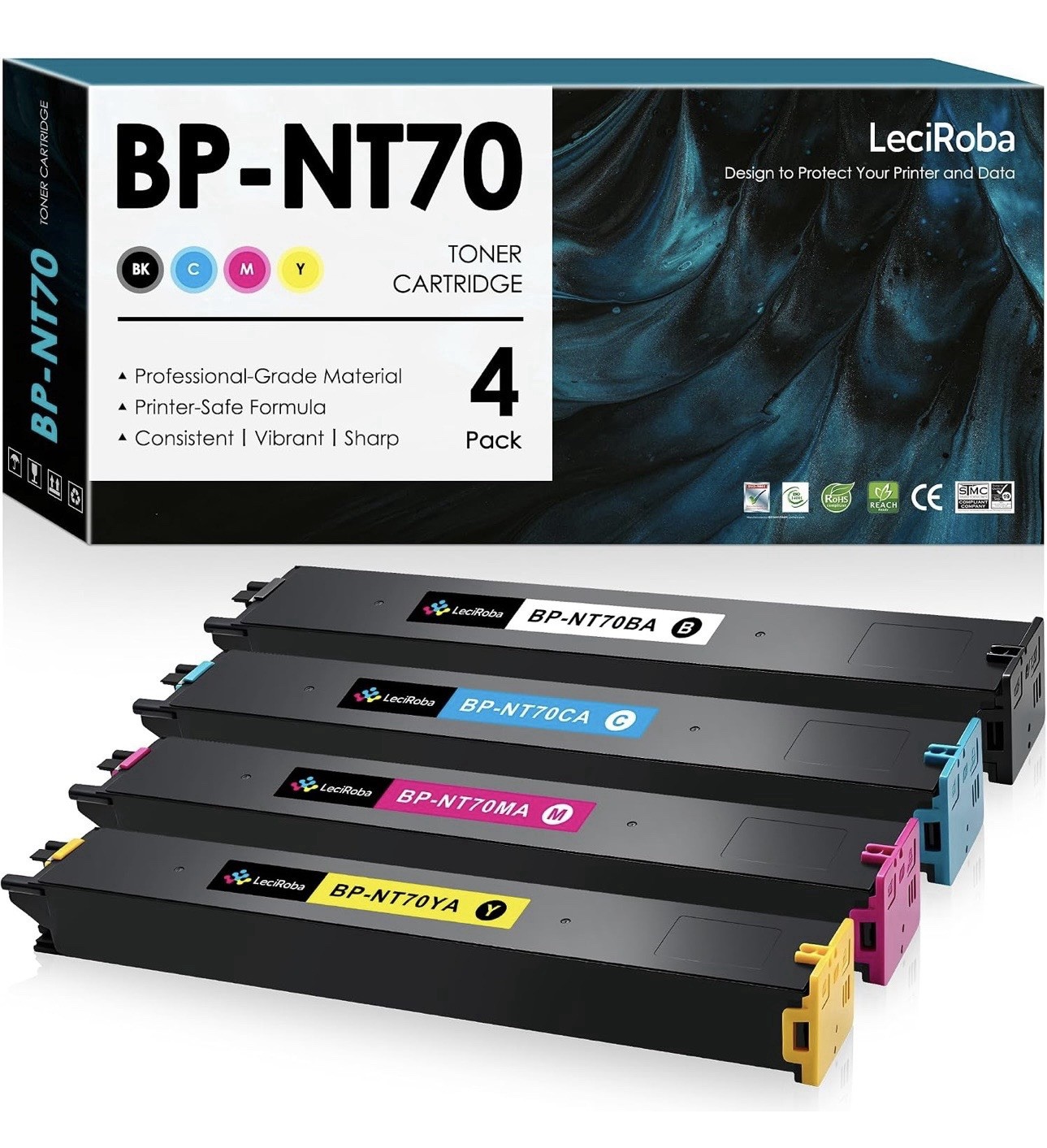 BP-NT70 4 Pack Compatible Toner Cartridges BP-50C26 BP-70C65 BP-70C31