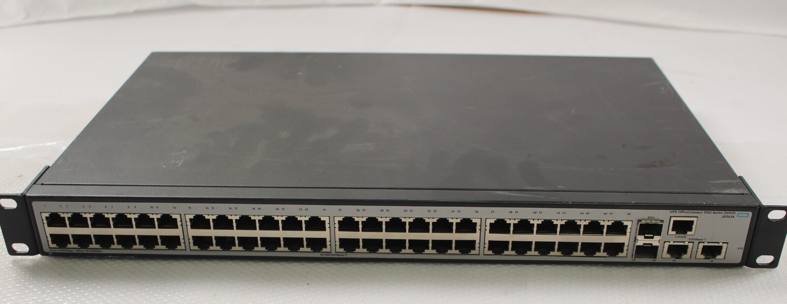 HPE 1950 JG961A 48G 2SFP+ 2XGT 48-Port Gigabit NETWORK SWITCH Tested