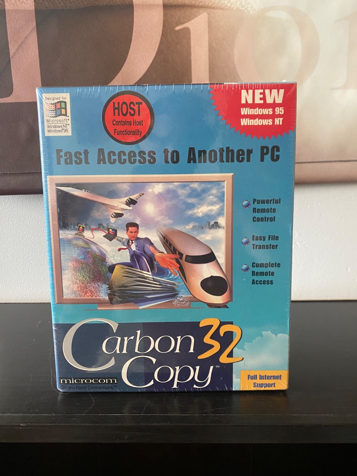 RARE 1996 Microcom Carbon Copy 32 Windows 95 NT BRAND NEW SEALED - FAST SHIPPING