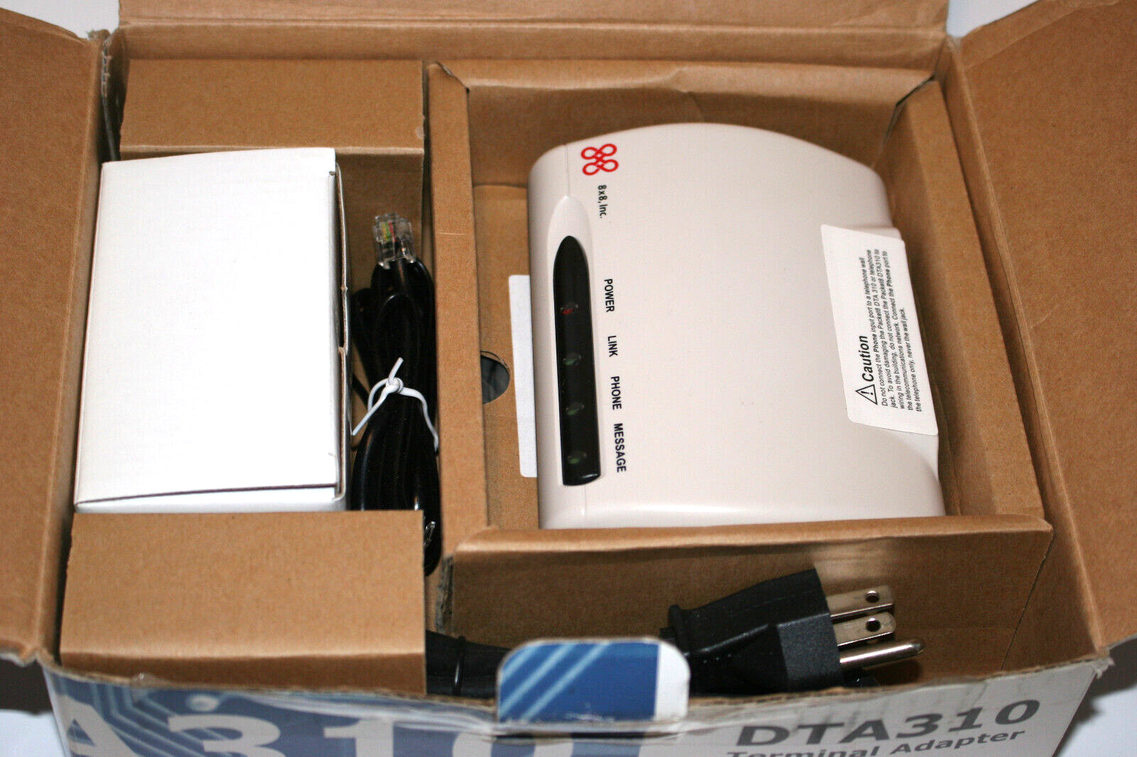 8x8 Original DTA310 Broadband VOIP Phone Data Terminal Adapter Vintage Tech