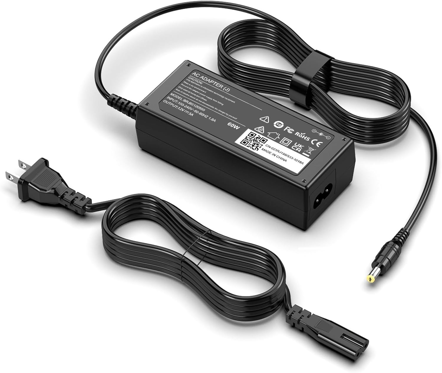 12V Ac Dc Adapter Power Cord for Insignia 24" NS-24ED310NA15 NS-24E200NA14 HDTV