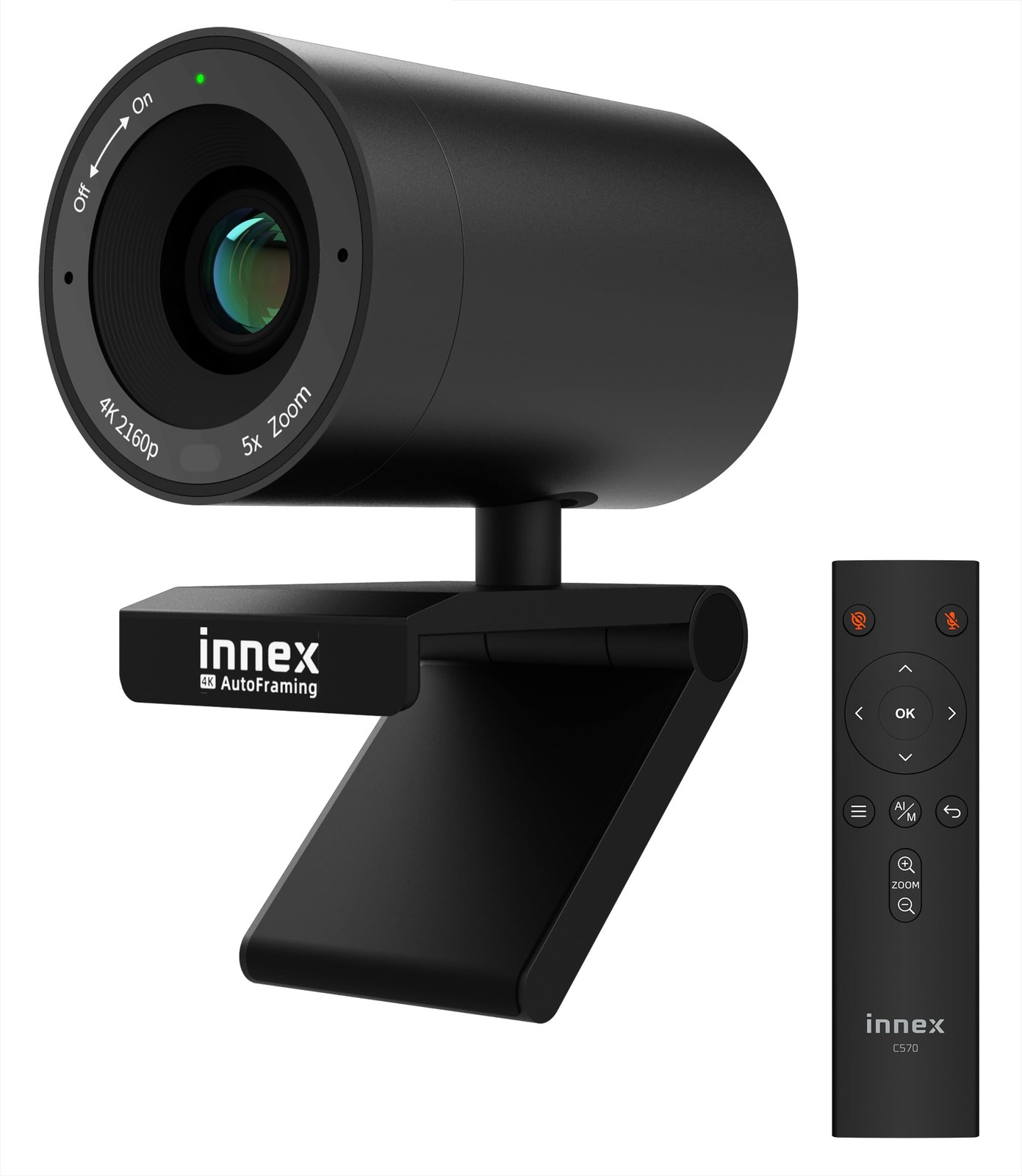 C570 120° Wide Angle Webcam 4K with AI Tracking and Auto-Framing