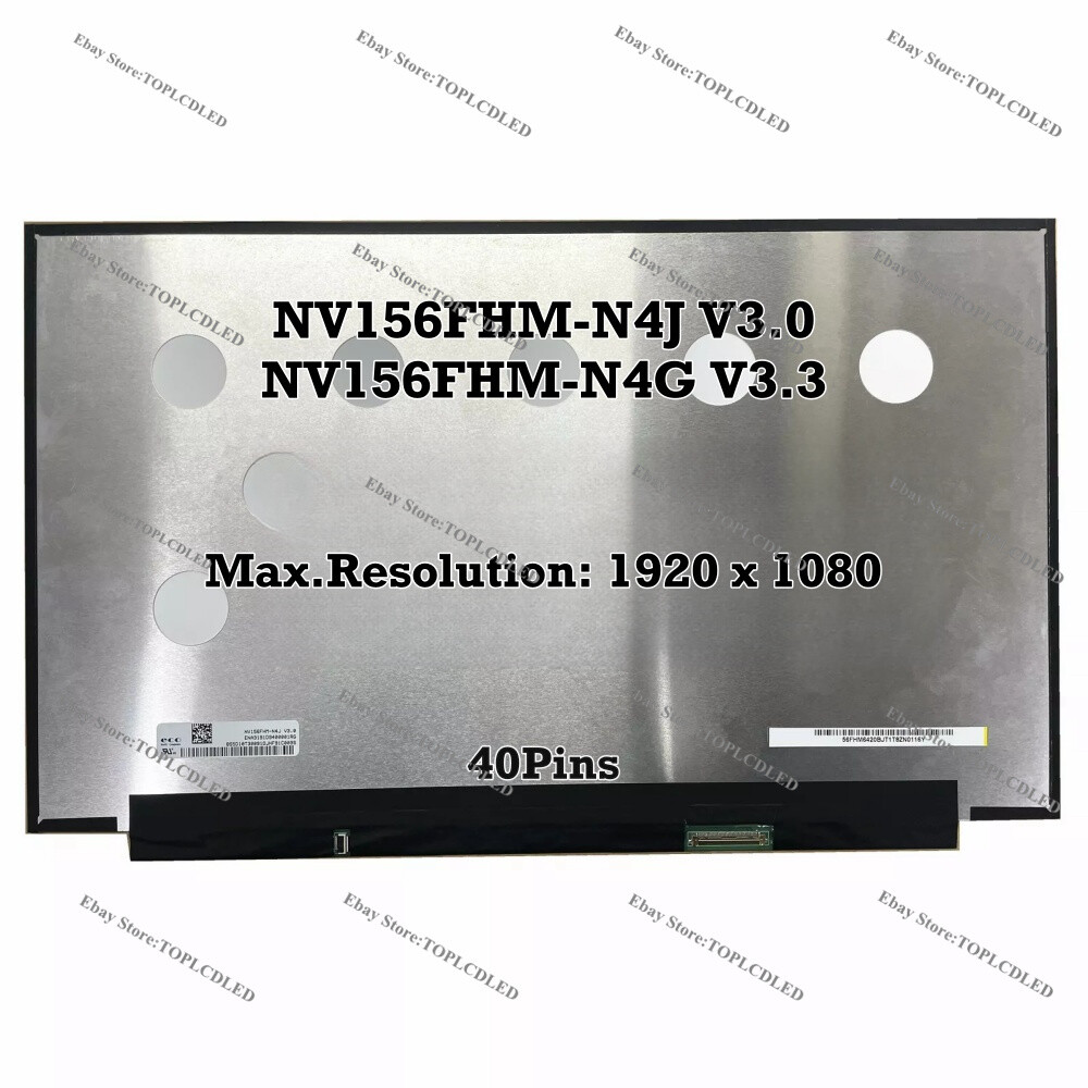 NV156FHM-N4J V3.0 Fit NV156FHM-N4G V3.3 72% NTSC Slim 144Hz 15.6'' LCD Screen