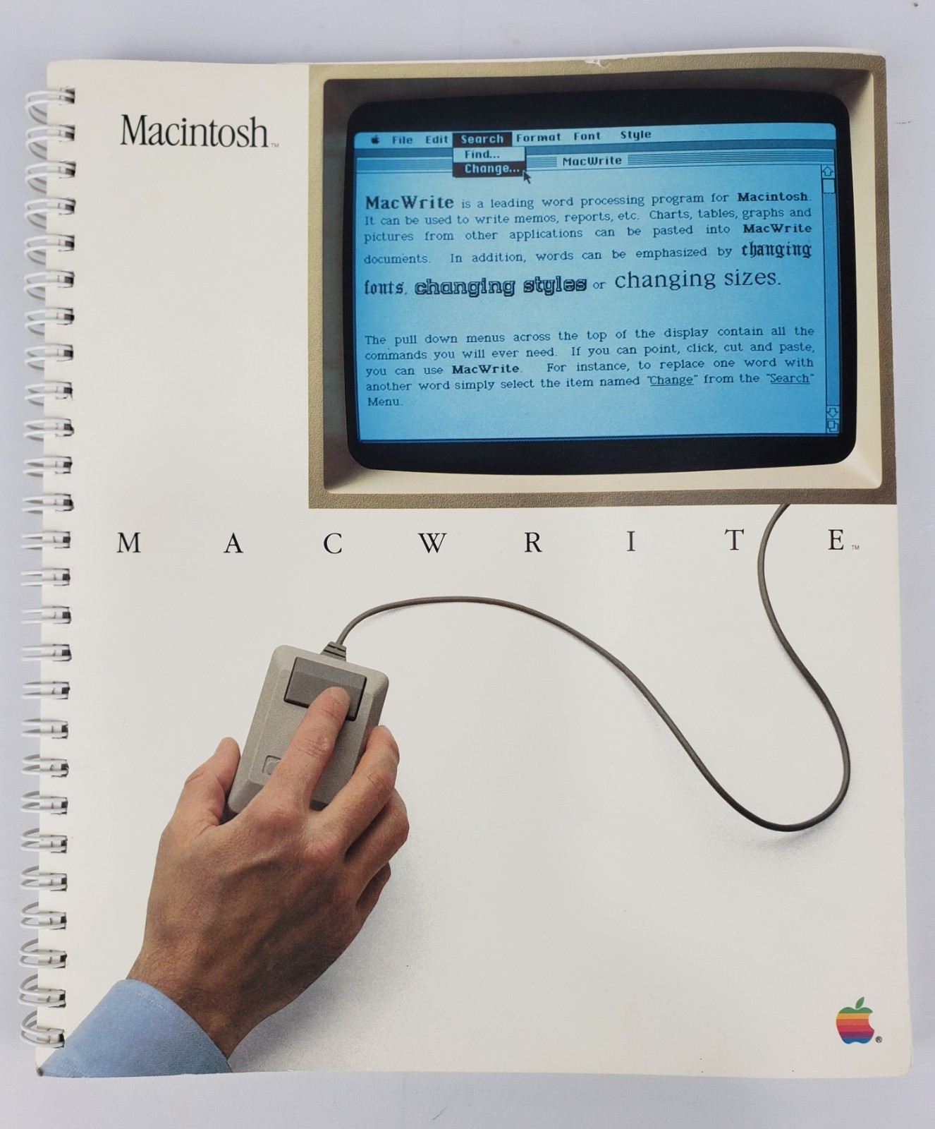 1983 Apple Original Macintosh MacWrite User's Guide Manual 030-0688