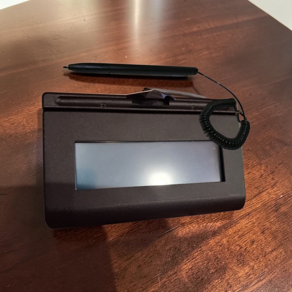  Topaz SigLite T-LBK460-HSB-R 1x5 Backlit LCD USB Signature Pad 