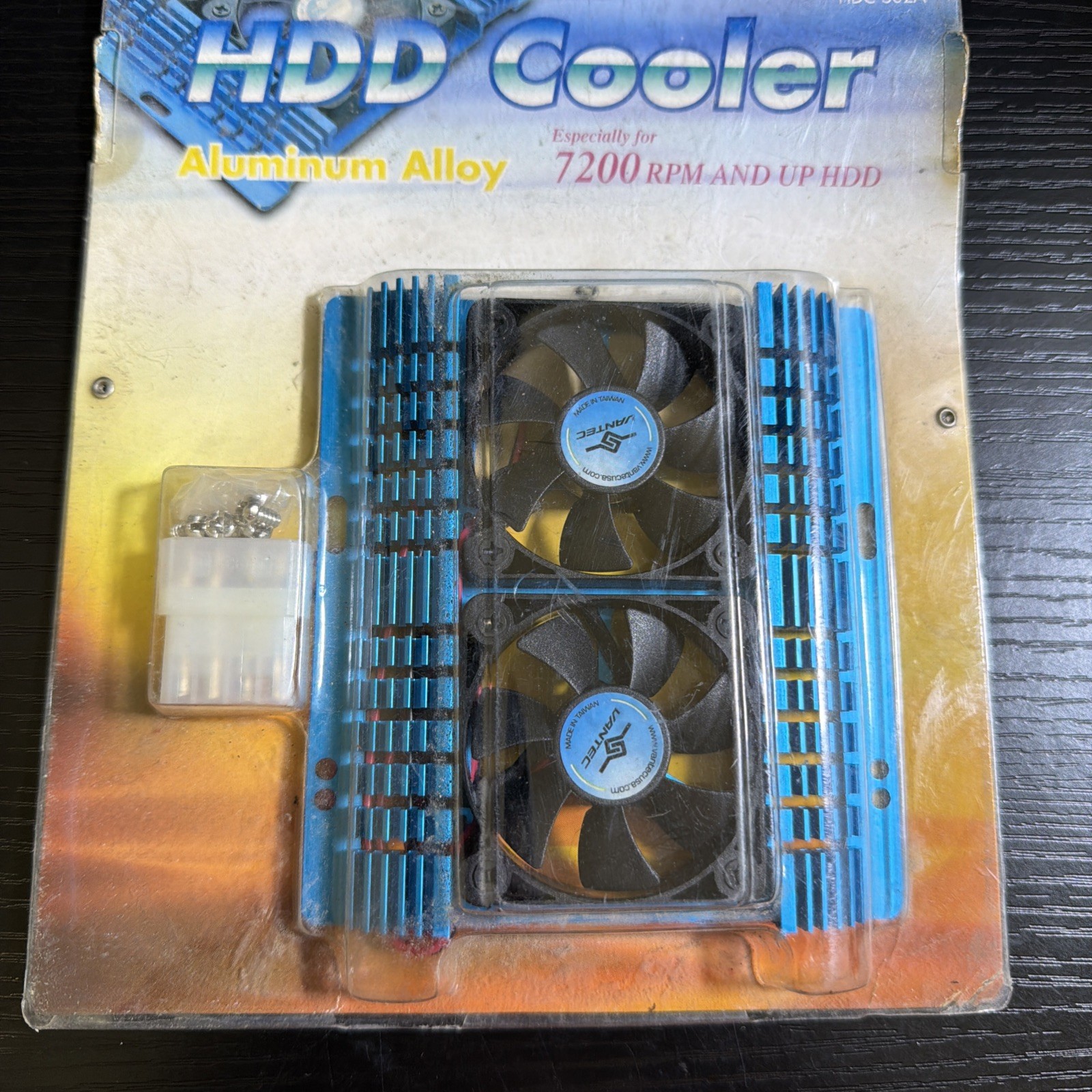 Vantec Aluminum HDD Cooler Hard Disk Drive Cooler 4 Pin Twin Fan
