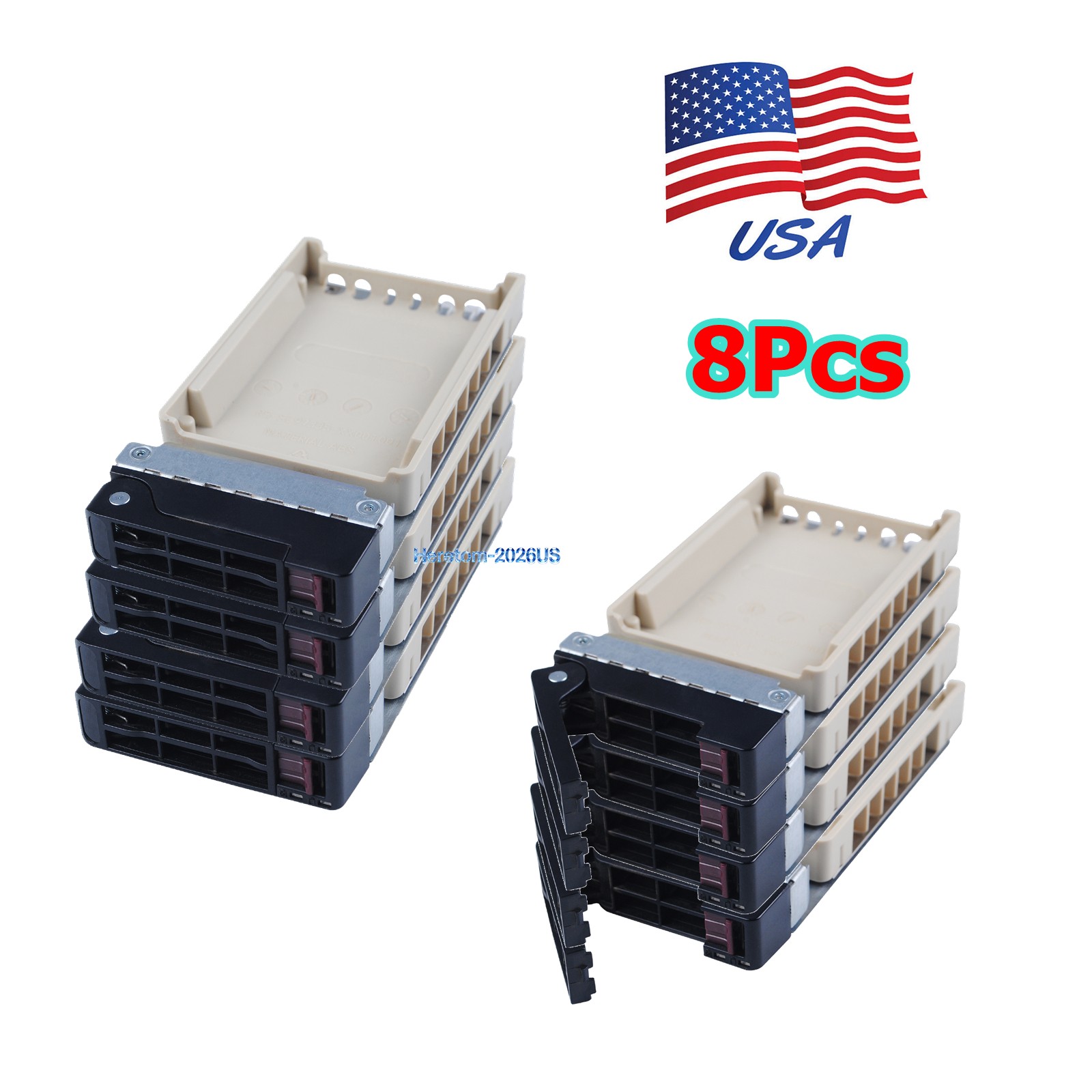 8x Supermicro MCP-220-00098-0B Hot Swap 2.5" HDD Caddy For CSE-119XTQ-BR700WB US