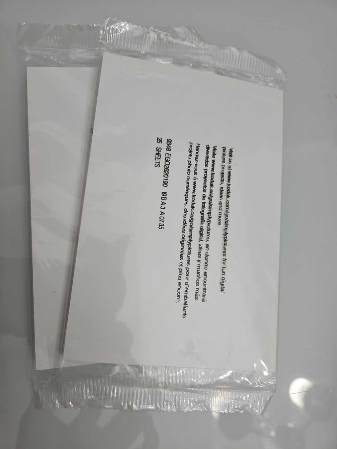 KODAK xtralife paper 2 Packs of 25 gloss photo paper sealed Each