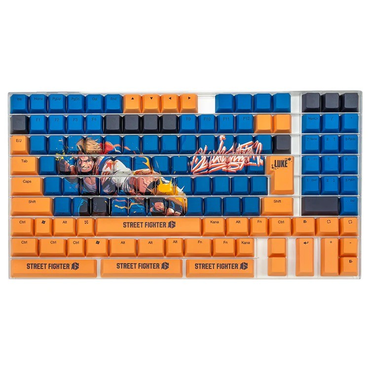 Street Fighter 6 Designer Keycap Set 132 Keys Cherry MX Luke Design OEM PBT