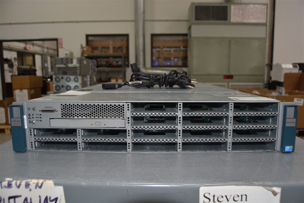 CISCO R210-2121605W V02 ucs c210 m2 2.5x16 Server 2*XEON E5649 128GB SEE NOTES