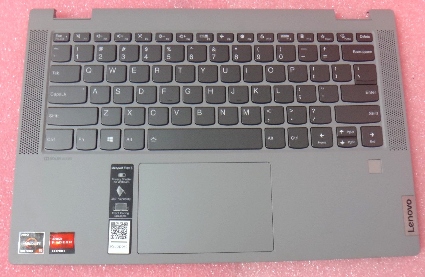 Genuine  Lenovo IdeaPad Flex 5 14IIL05 Palmrest Touchpad W/ Keyboard 5CB0Y85364