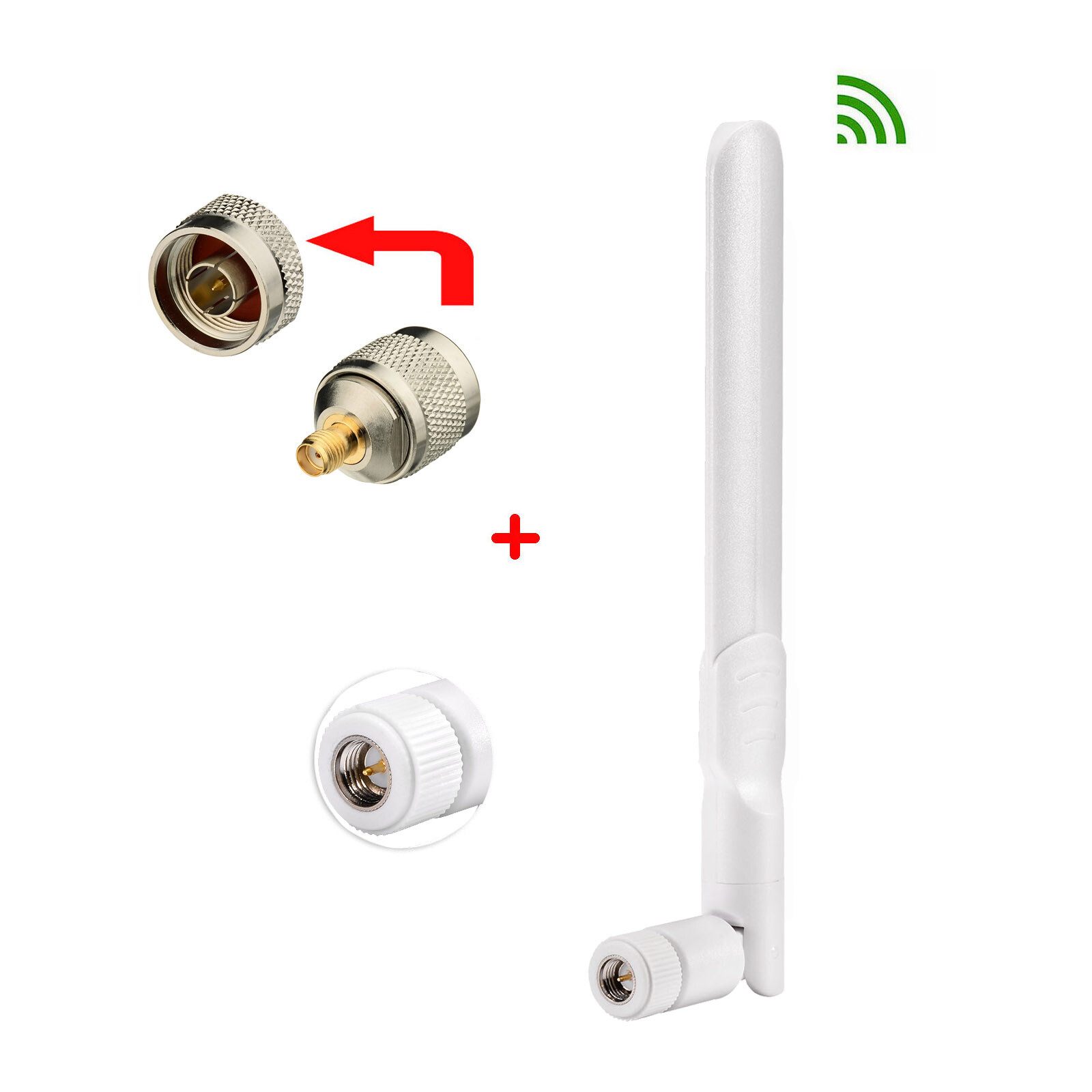 4G LTE 700-2600MHz N Male Indoor Whip Antenna Cell Phone Signal antenna