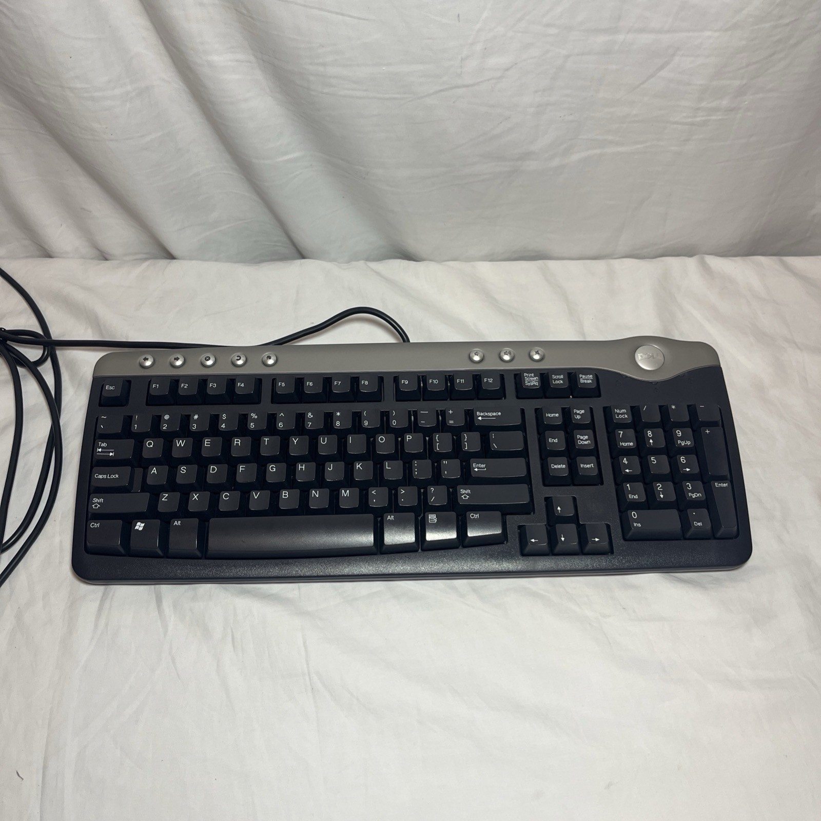 Dell SK-8125 USB 104-Key Black/Silver Wired USB Multimedia Keyboard Tested
