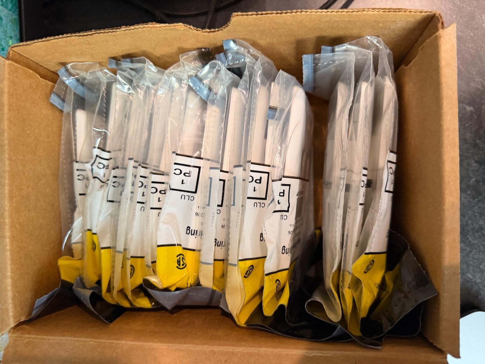 Lot of 15 Hubbell IFP14W I-Station Network Face Plate 4 Port 1-Gang White NEW