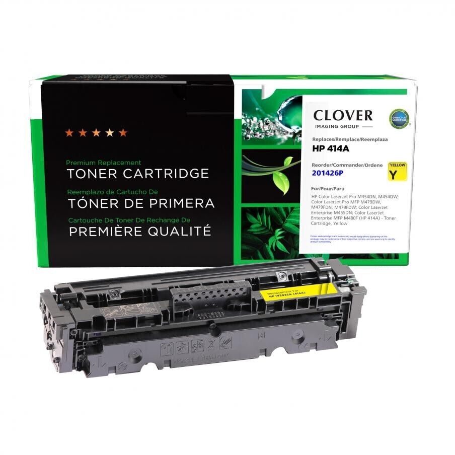 Clover Imaging Yellow Toner Cartridge HP 414A (W2022A) 2100 Page