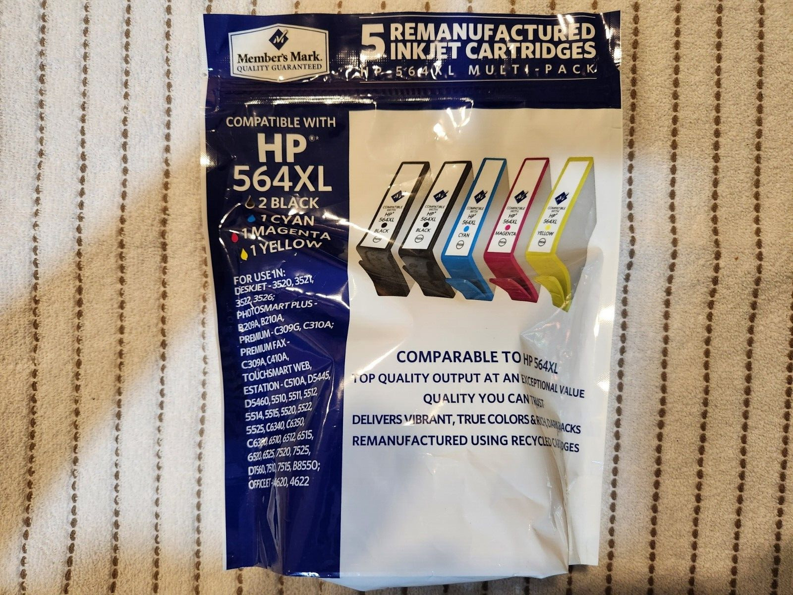 Members Mark Combo Inks Compatible for HP 564 XL - Pack of 5