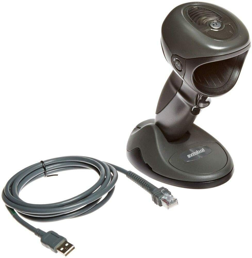 Zebra DS9808-SR00007NNWR 2D/1D/QR Code Laser Barcode Scanner Reader w/ USB cable