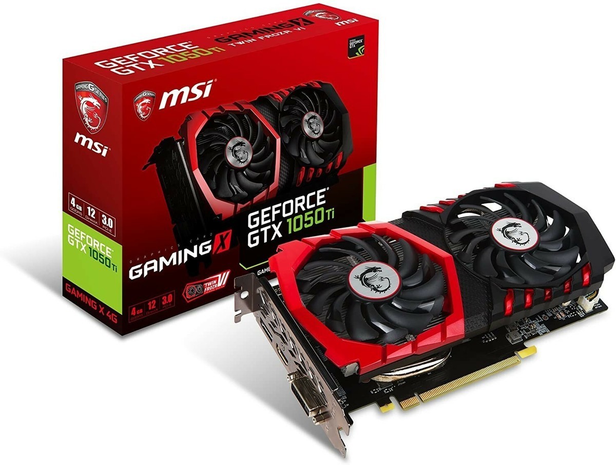 MSI NVIDIA GeForce GTX 1050 TI 4GB GDDR5 Graphics Card