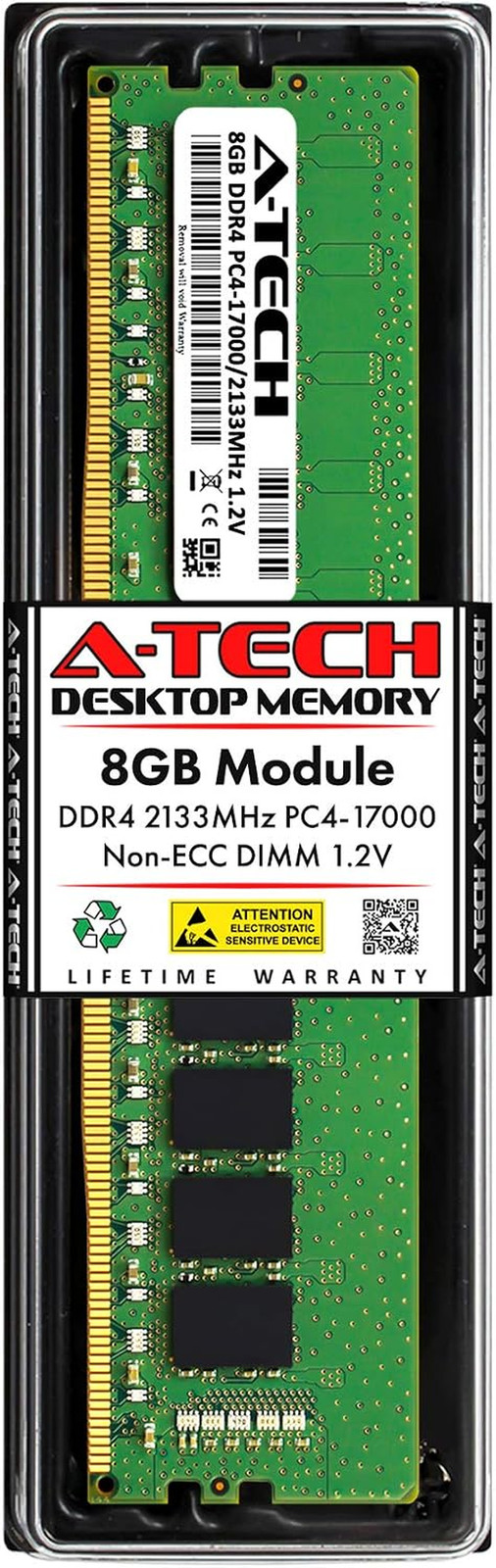 8GB DDR4 2133 Mhz UDIMM PC4-17000 (PC4-2133P) CL15 DIMM Non-Ecc Desktop RAM Mem