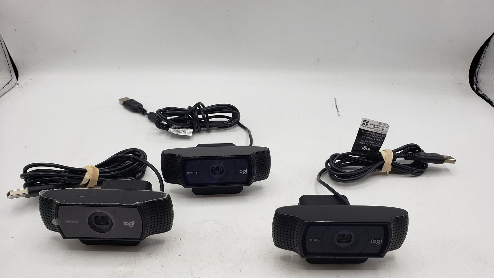LOT OF 3 C920 Logitech V-U0028 Webcam 1080P Full HD - 