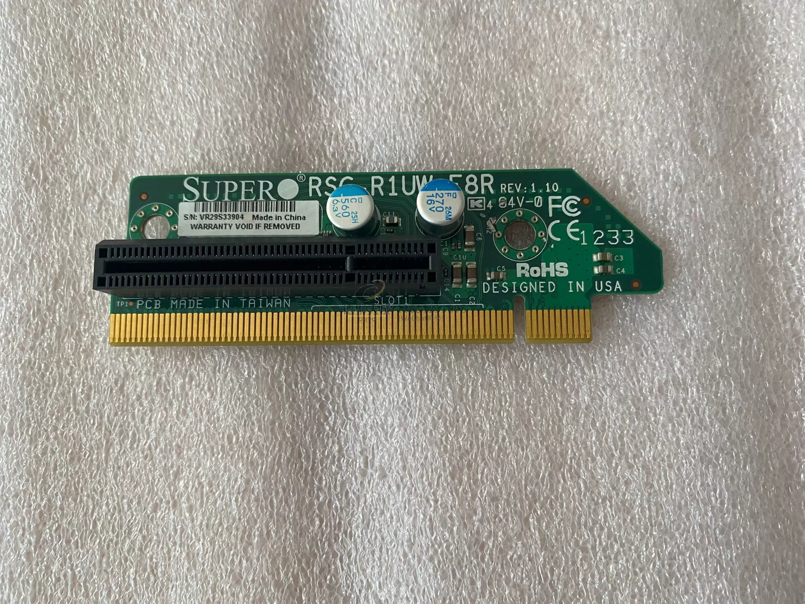 Supermicro RSC-R1UW-E8R 1U WIO PCI-Express x8 Riser Card