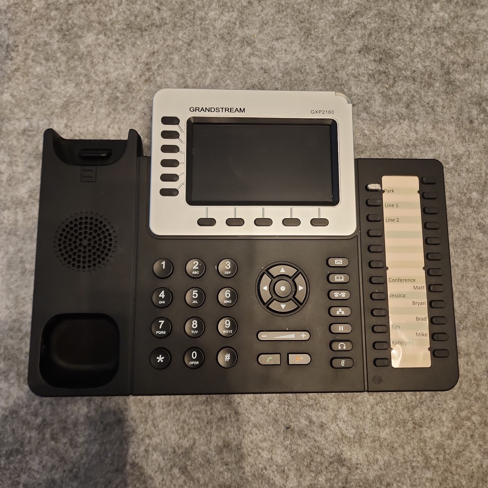 Grandstream GXP2160 Enterprise HD 6 Line VoIP Phone - Black