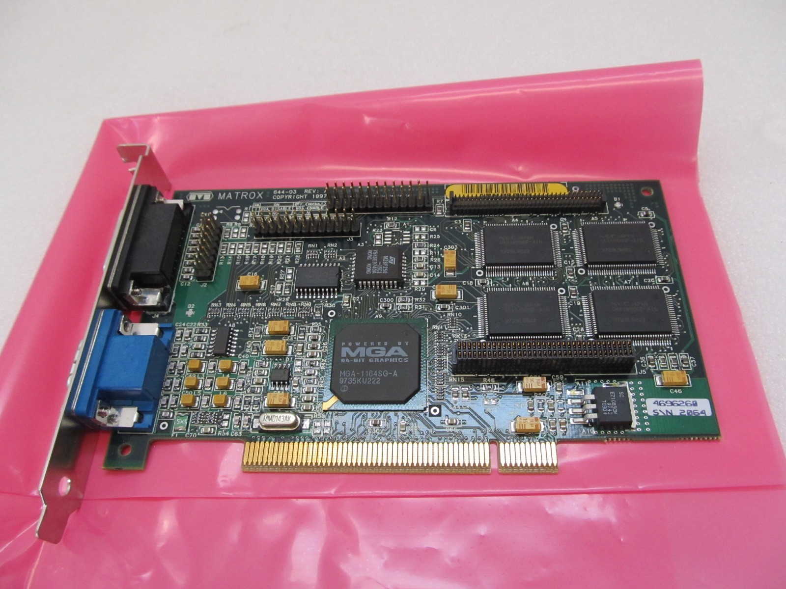 1997 Matrox Mystique 4MB (644-03) Expansion Card- Untested 