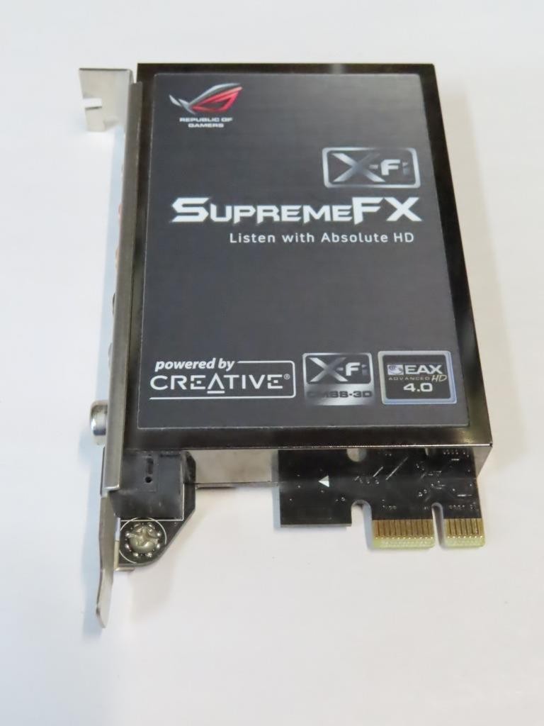 CREATIVE ASUS ROG SUPREME FX X-FI RAMPAGE II EXTREME SOUND CARD