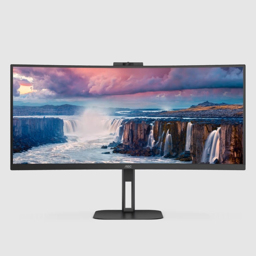 AOC CU34V5CW 34'' Monitor Curved Ultra Wide WQHD 3440x1440P Adjustable Stand