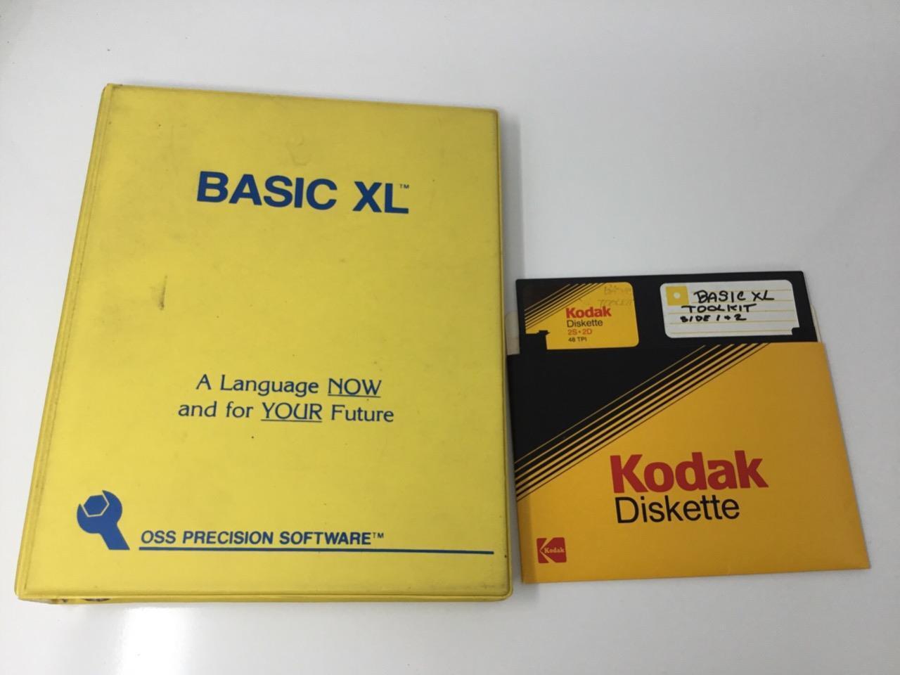 Atari Basic XL Oss Precision Software w/ Diskette and Manual