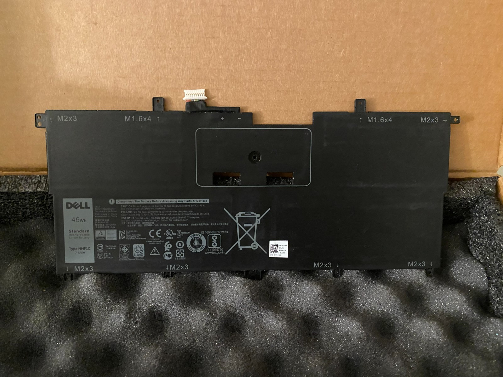 NEW Geniune Dell XPS 13 9365 2-in-1 4-Cell 46Wh Laptop Battery NNF1C