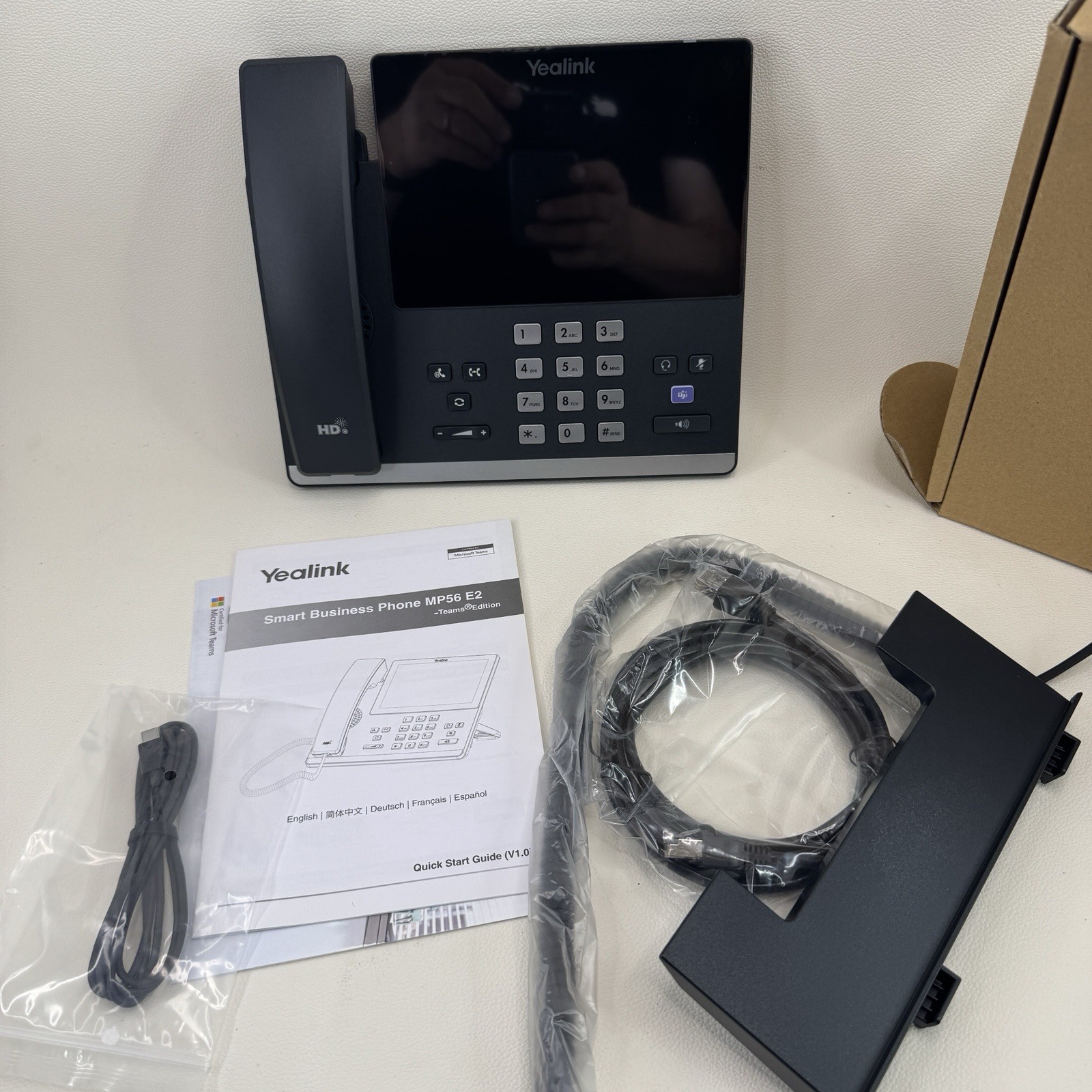 Yealink MP56 E2 Teams IP Phone Android 13 7in Touchscreen WiFi BT PoE