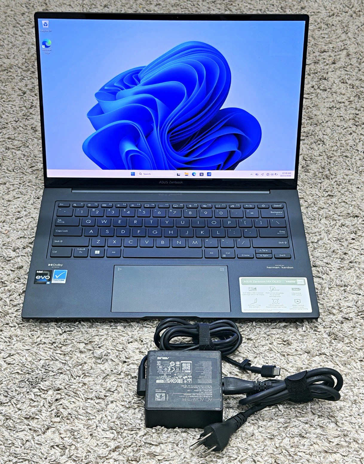 ASUS Zenbook 14X OLED 14.5" i5-13500H 8GB 512GB SSD Win11 Gray Touchscreen