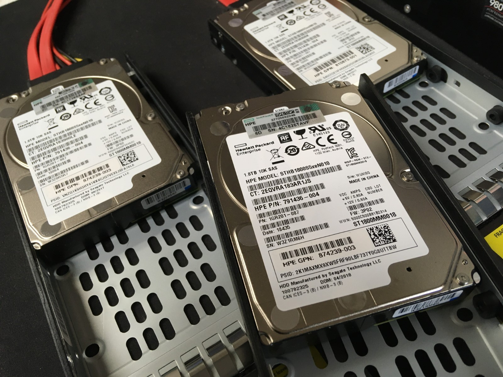 LOT OF 16* HP 3PAR 1.8TB 10K 12G 2.5 SAS ST1800MM0018 STHB1800S5xeN010 *512BLOCK