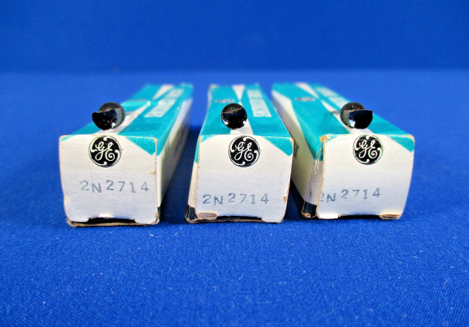 Vintage 2N2714 General Electric GE NPN Silicon Transistor NOS NIB Lot of 3