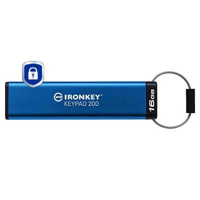 Kingston W128279307 IKKP200_16GB Ironkey Keypad 200 Usb Flash Drive 16Gb T ~E~