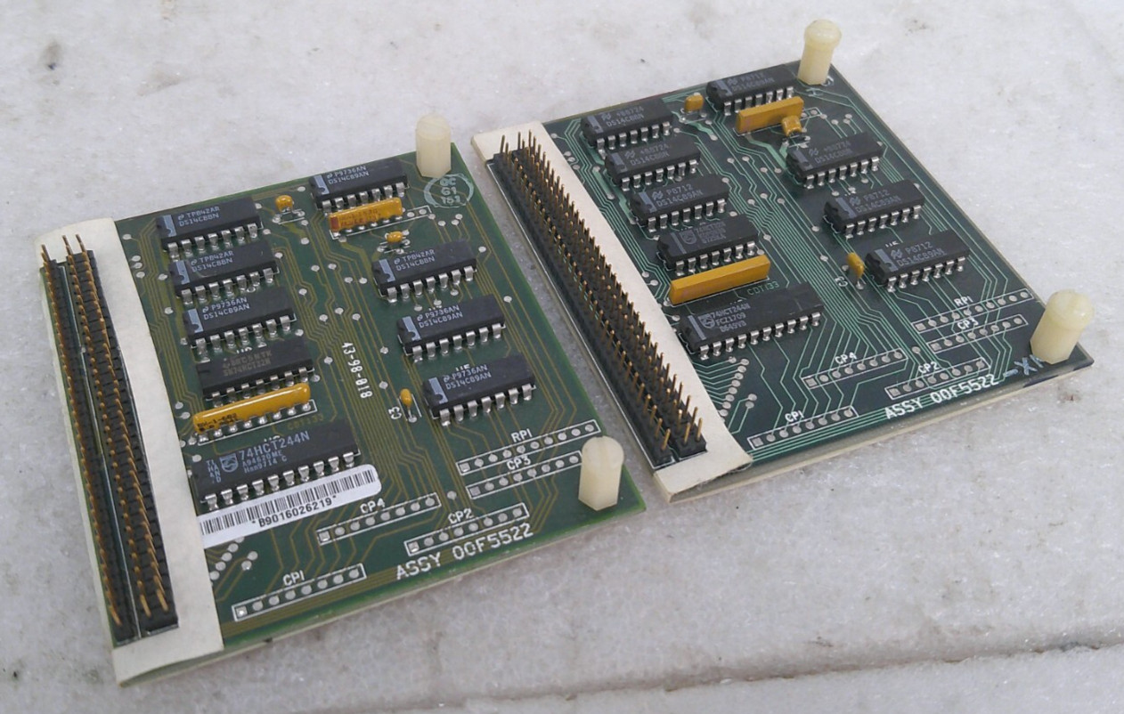 Lot of 2: IBM 00F5522 Arctic 4-Port RS232 Daughter Board