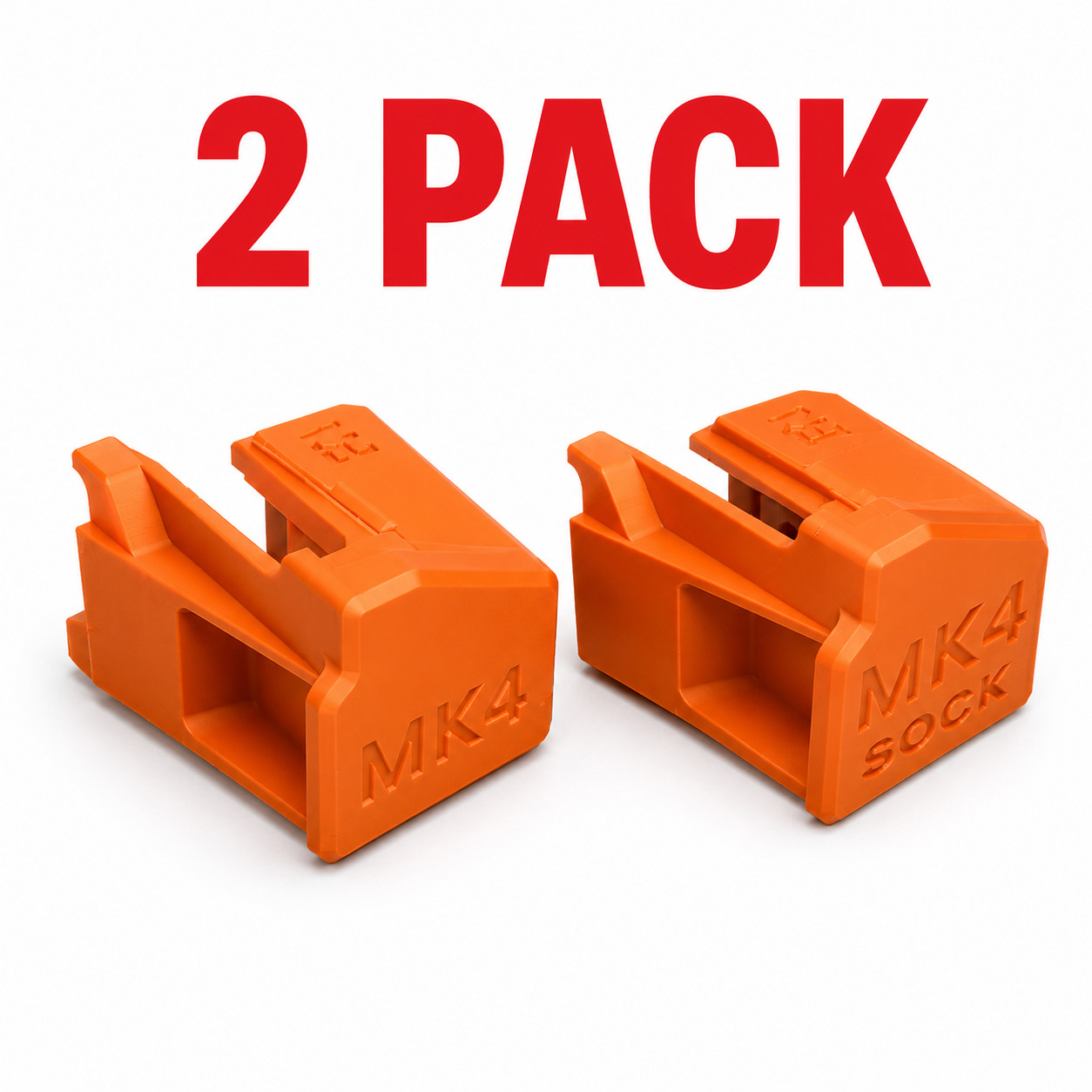 Prusa MK4 Nextruder Nozzle Change Tool 2 Pack Sock No-Sock PETG Replacement Pair