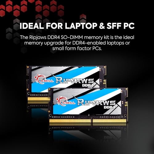G.SKILL RIPJAWS DDR4 SO-DIMM SERIES DDR4 RAM 16GB (1X16GB) 3200MT/S -  BLACK