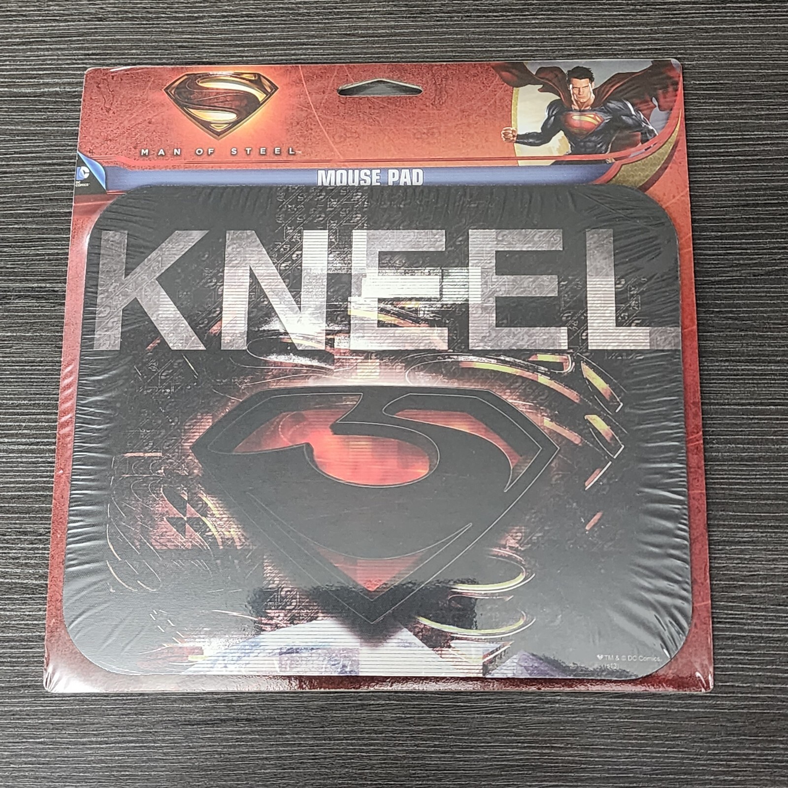 Superman Man of Steel Kneel Mouse Pad