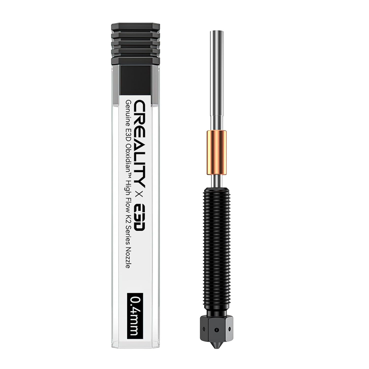 Official K2 plus Nozzle 0.4Mm, E3D Obxidiantm High Flow Nozzle, Hardened Steel N