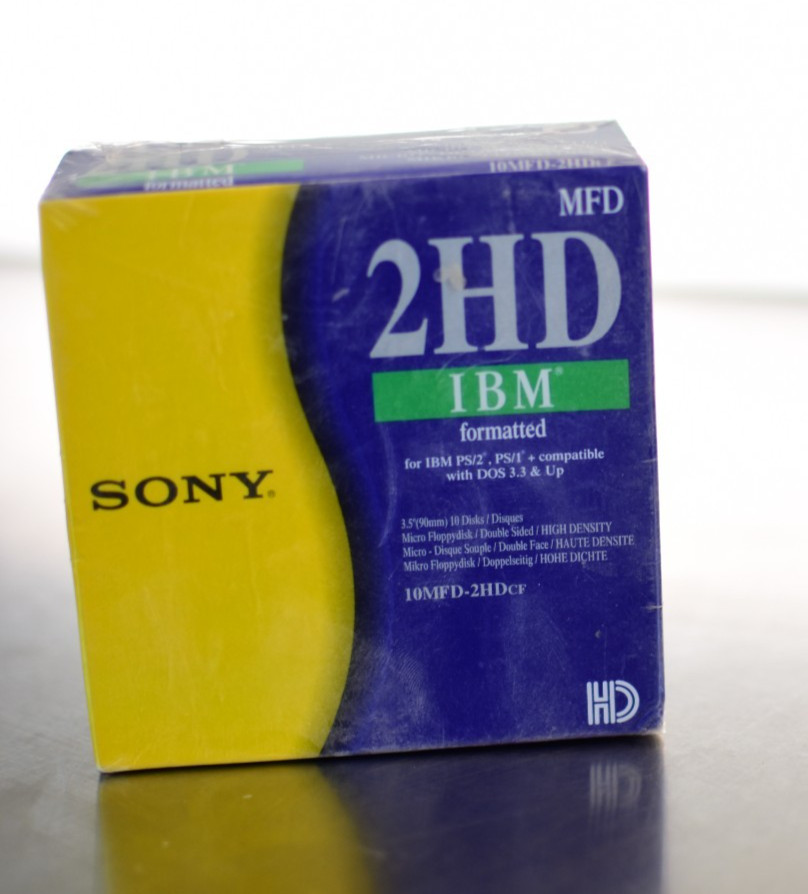 SONY 3.5" 2HD IBM FORMATTED 1.44mb Original Floppy Disks Vintage X10 New